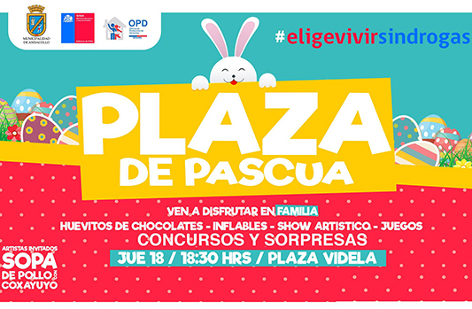 Municipio realiza actividades de Semana Santa para las familias andacollinas