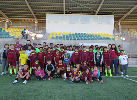 Escuela de fútbol formativa realizó gala para difundir avances deportivos de niños andacollinos