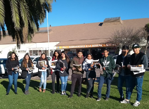 Jóvenes de la Asociación de Fútbol Andacollina iniciaron campaña de difusión del eclipse