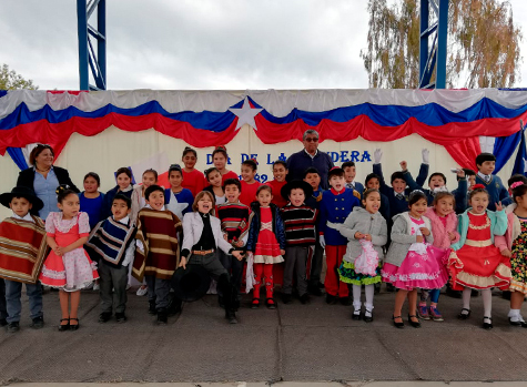Alumnos de la Escuela Luis C. Martínez celebraron el Día de la Bandera