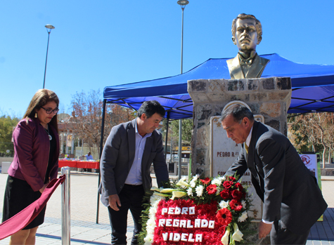 Con acto cívico celebran el natalicio 165° del héroe andacollino Pedro R. Videla O