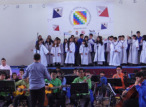 Liceo andacollino organizó presentación de agrupaciones artísticas serenenses para la comunidad