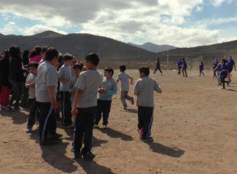Estudiantes de las escuelas rurales celebraron las fiestas Patrias en “El Cobre”