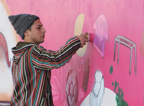 En dependencias del Liceo se realizó el  Segundo Encuentro de Graffitis