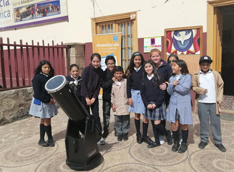 Taller de astronomía del Colegio Parroquial continúa con sus actividades de observación