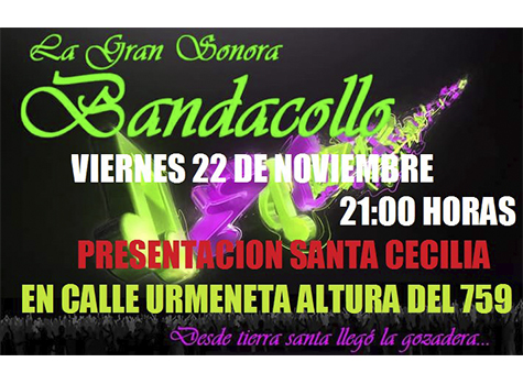 Sonora “Bandacollo” celebrará el día de santa Cecilia con una presentación gratuita