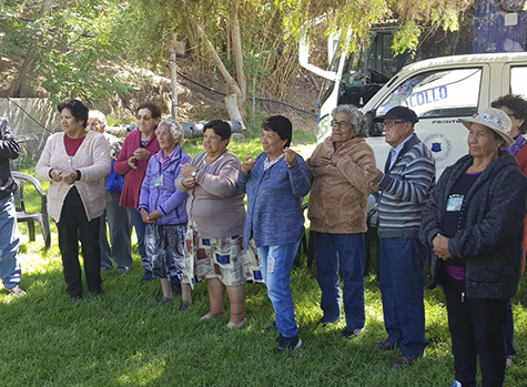 Adultos mayores andacollinos compartieron con los integrantes del Programa Vínculos de Río Hurtado