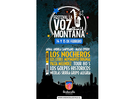 Vigésima cuarta versión del  Festival La Voz de la Montaña confirma su parrilla artística