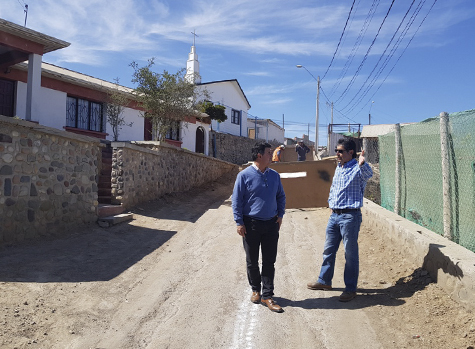 En la subida norte del Cementerio comenzaron trabajos de pavimentación