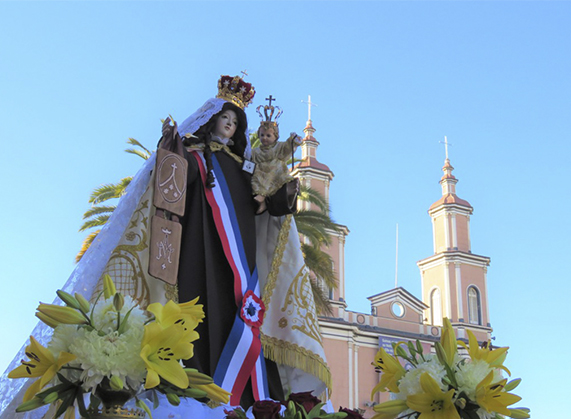 Imagen de la Virgen del Carmen recorrerá las calles de Andacollo en caravana