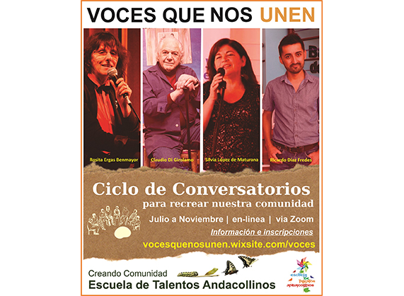 Escuela de Talentos Andacollinos organiza Ciclo de conversatorios con destacadas figuras de la educación, de lo comunitario y del desarrollo humano
