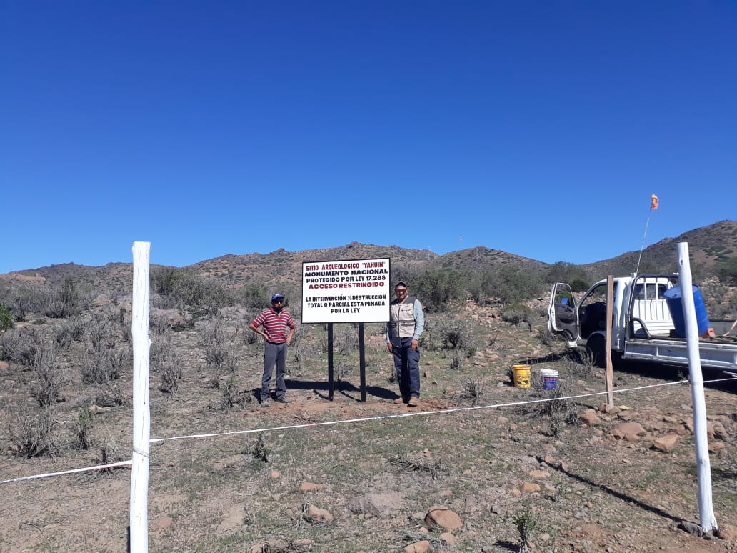 Agrupación Yahuín realiza trabajo de protección de sitios arqueológicos en Andacollo
