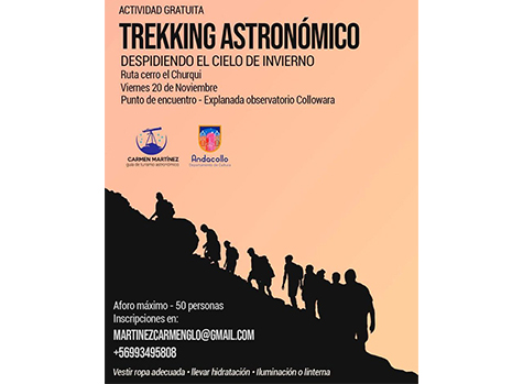 “Trekking astronómico”, un excelente panorama para los amantes de las caminatas