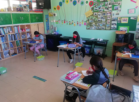 Alumnos de La Caldera retornaron a clases presenciales