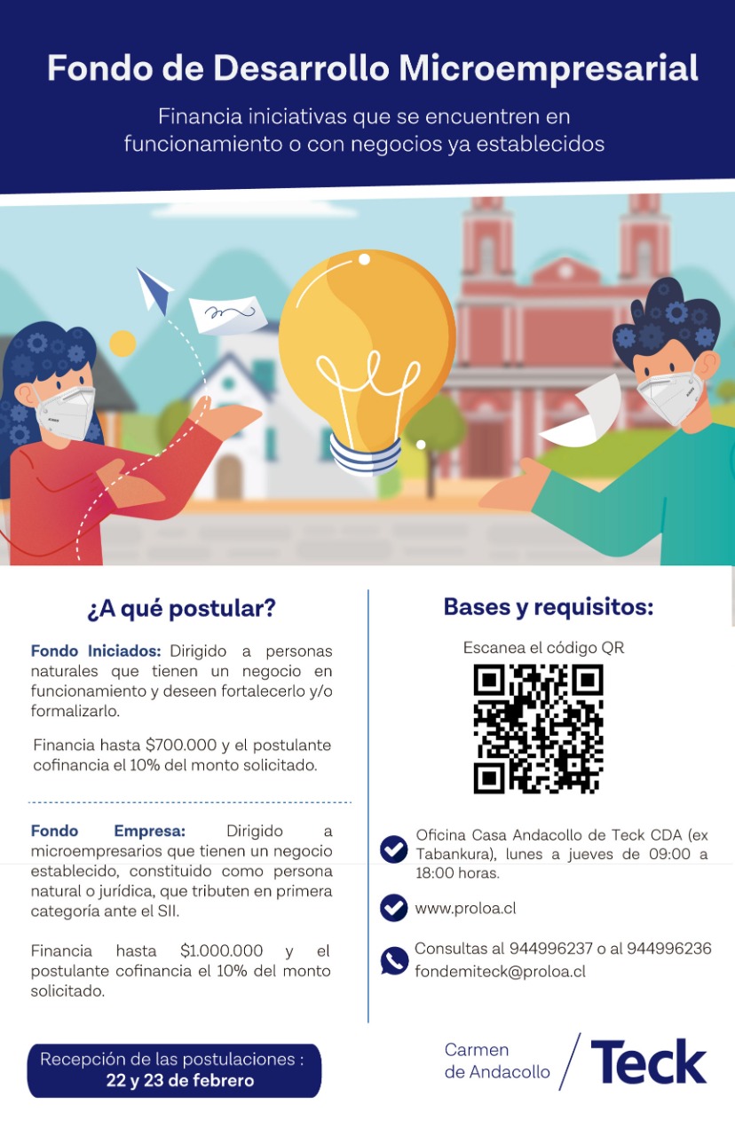 Comienza proceso de postulación al “Fondo de Desarrollo Microempresarial” 2021