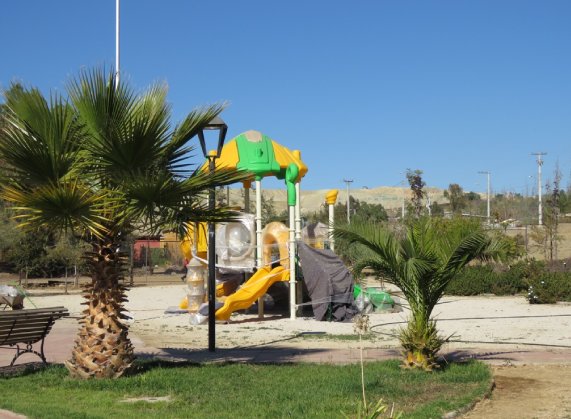 Instalan juego modular para niños  en la Plaza de Churrumata