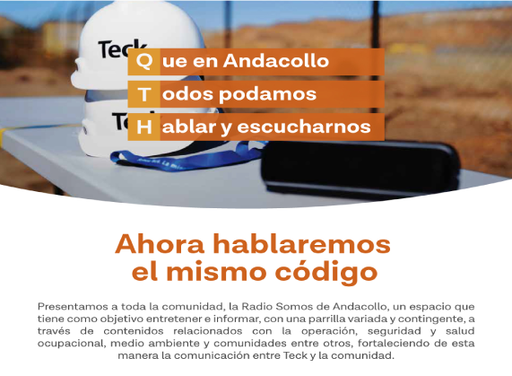 Ya está al aire radio FM de Teck Carmen de Andacollo