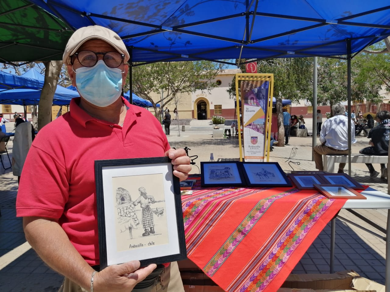 Pedro Bordones, artista y emprendedor que sorprende a los visitantes con sus creaciones inspiradas en Andacollo