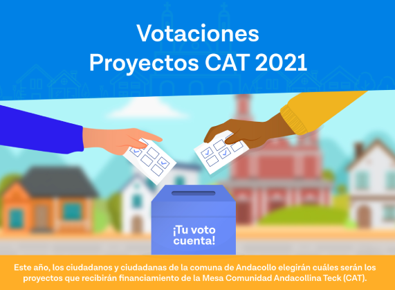 26 y 27 de noviembre serán las votaciones de los Proyectos Comunidad Andacollina Teck (CAT) 2021