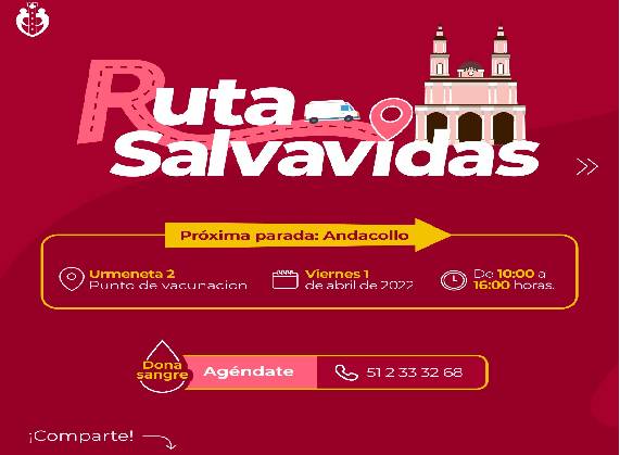 MINUTA RUTA SALVAVIDAS: Banco de Sangre Hospital de La Serena