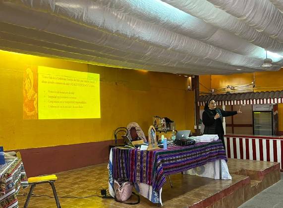 Representantes de Bailes Religiosos del Cacicado de Andacollo participan en talleres de Guía y Cuidado de la infancia