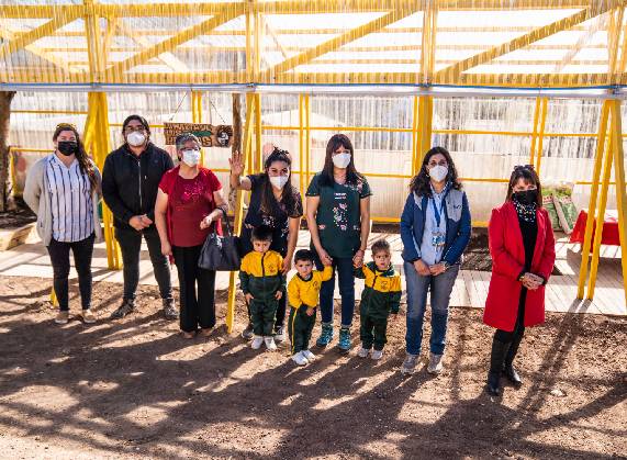 Jardín infantil Pepitas de Oro de Andacollo  inaugura huerta educativa