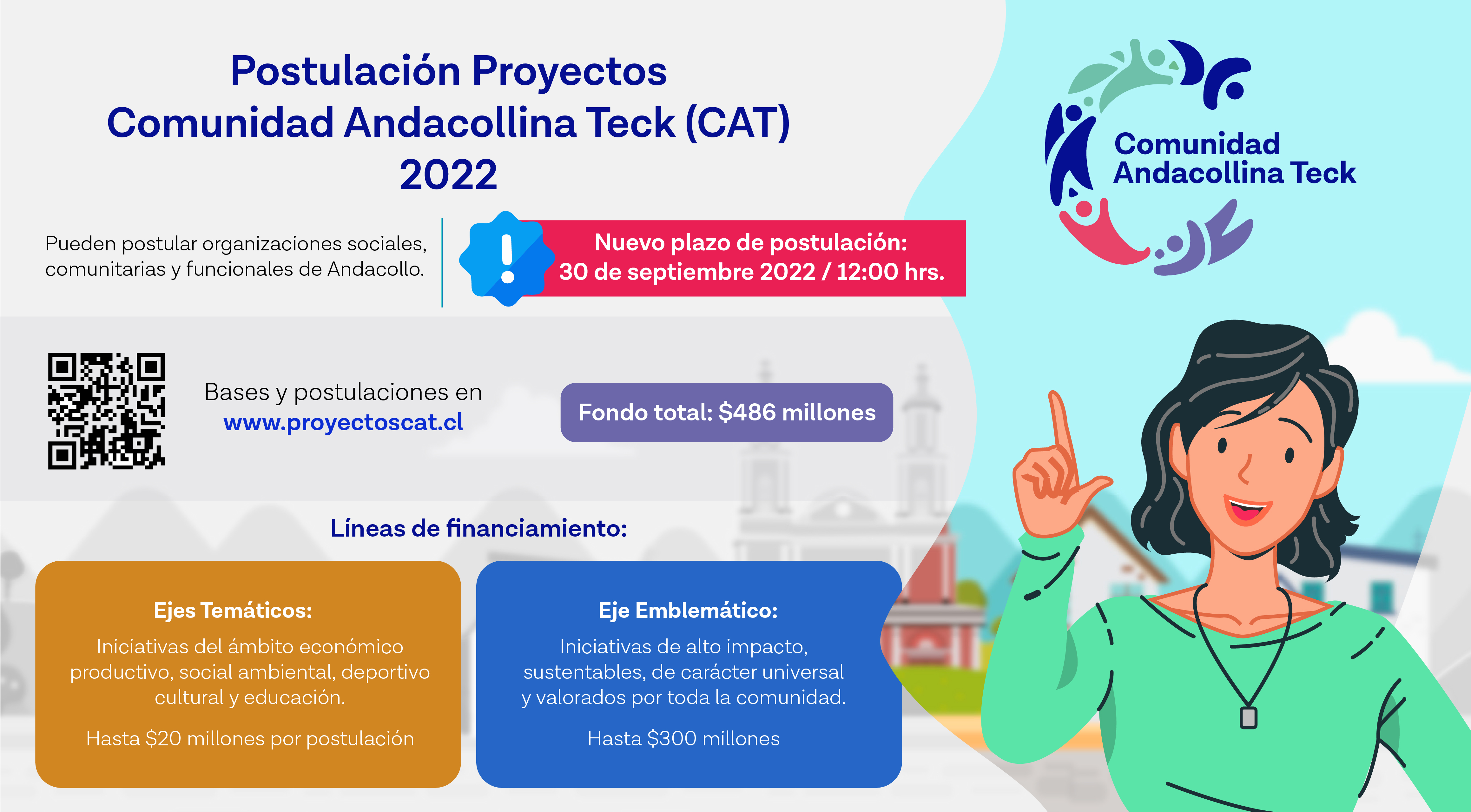 Se extiende plazo para postular a Proyectos CAT 2022