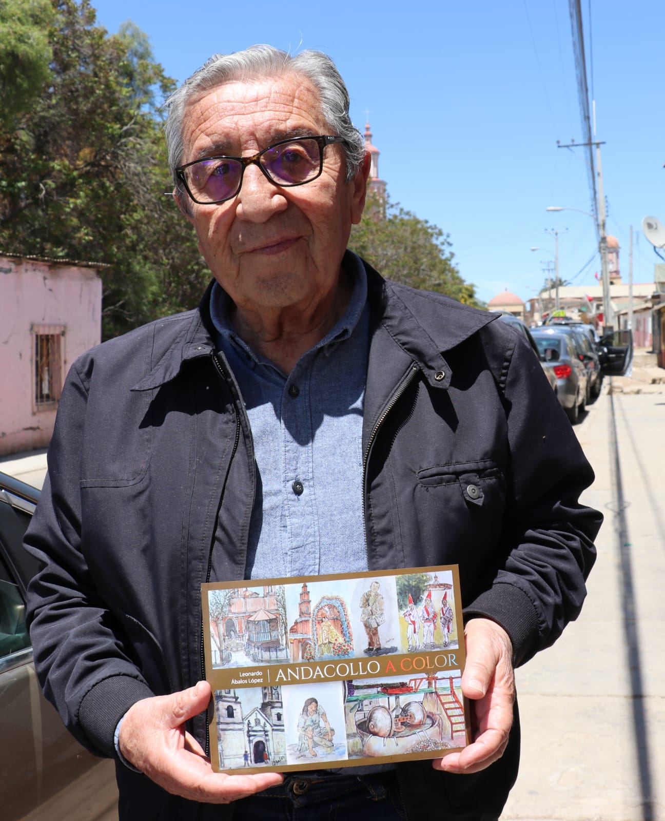 Pintor Leonardo Ábalos expondrá sus acuarelas este fin de semana en Andacollo