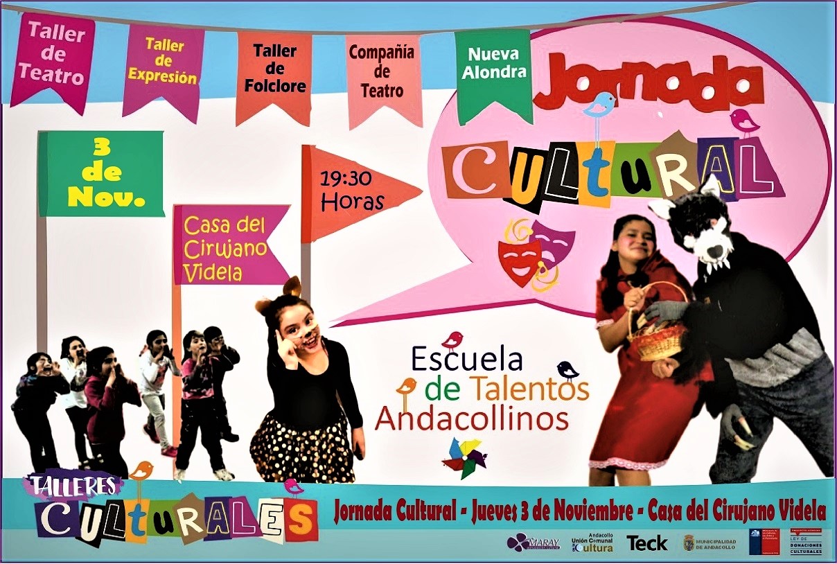 Escuela de Talentos Andacollinos invita a participar de una jornada Artístico-Cultural