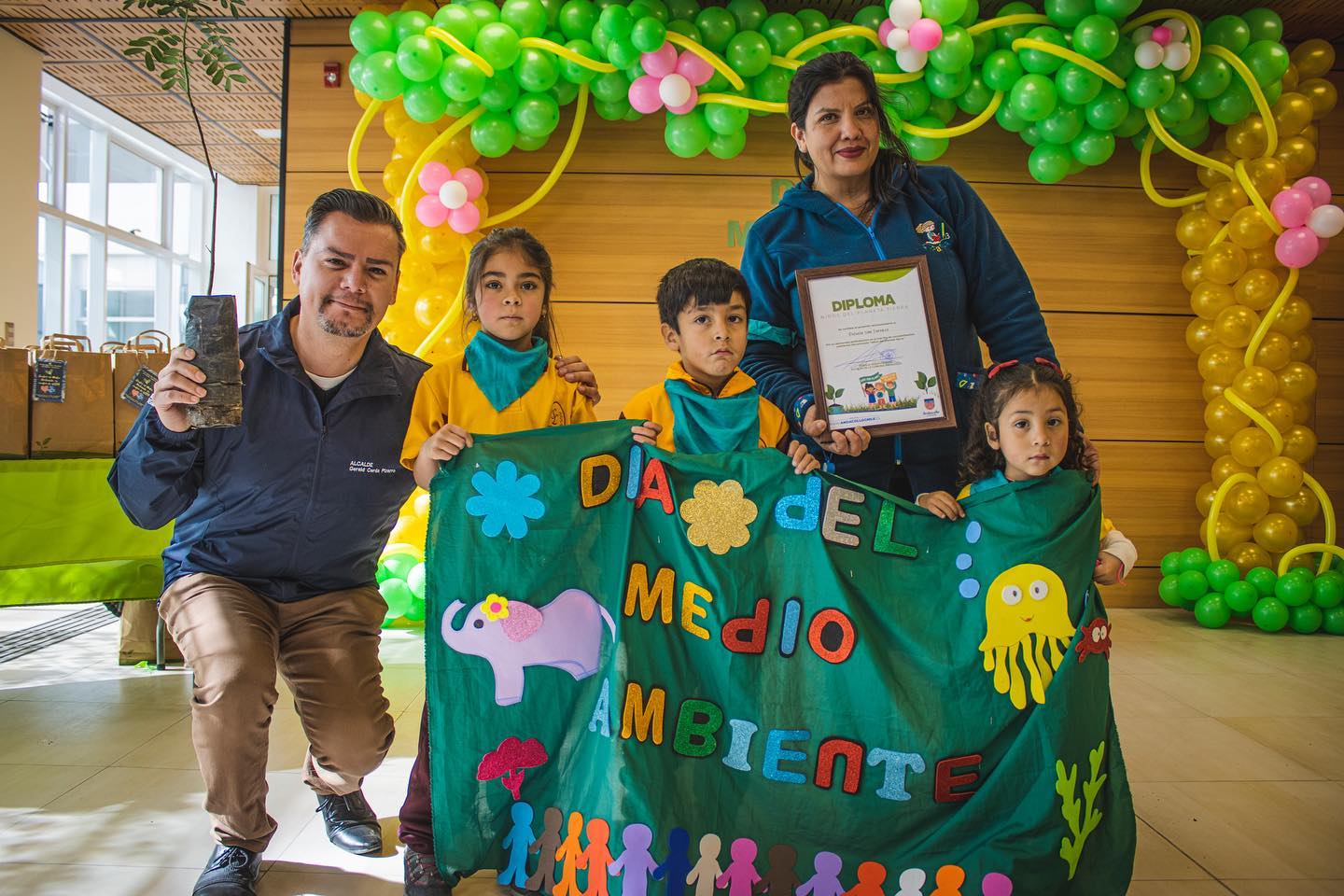Municipalidad de Andacollo recibe certificación ambiental máxima y realiza actividad con párvulos en el Día Mundial del Medio Ambiente