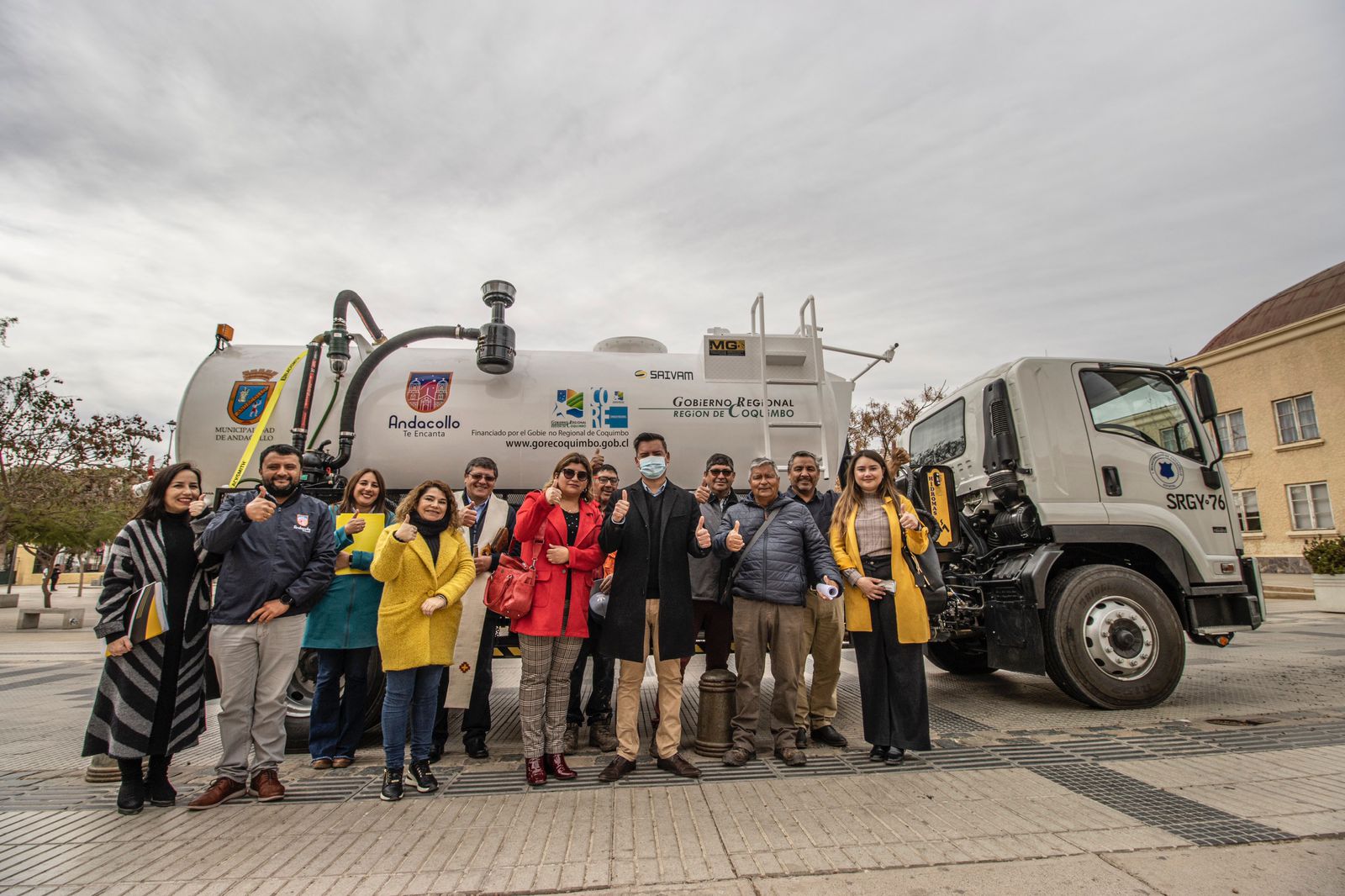 Municipalidad de Andacollo obtiene un camión limpia fosas nuevo gracias fondos FNDR del Gobierno Regional de Coquimbo