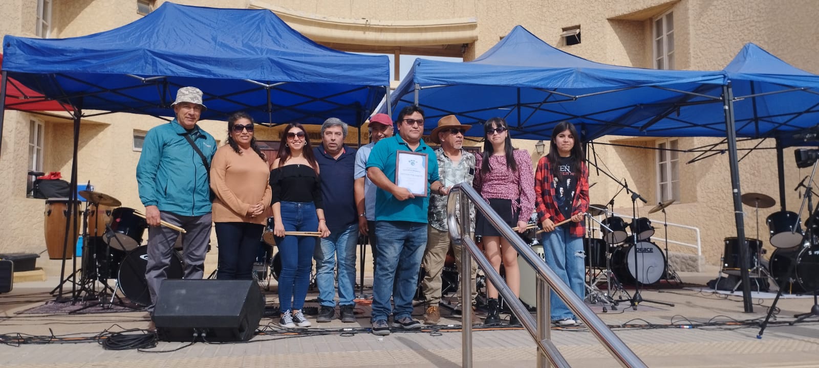 Todo un éxito resultó la celebración del Día del Baterista Chileno en Andacollo