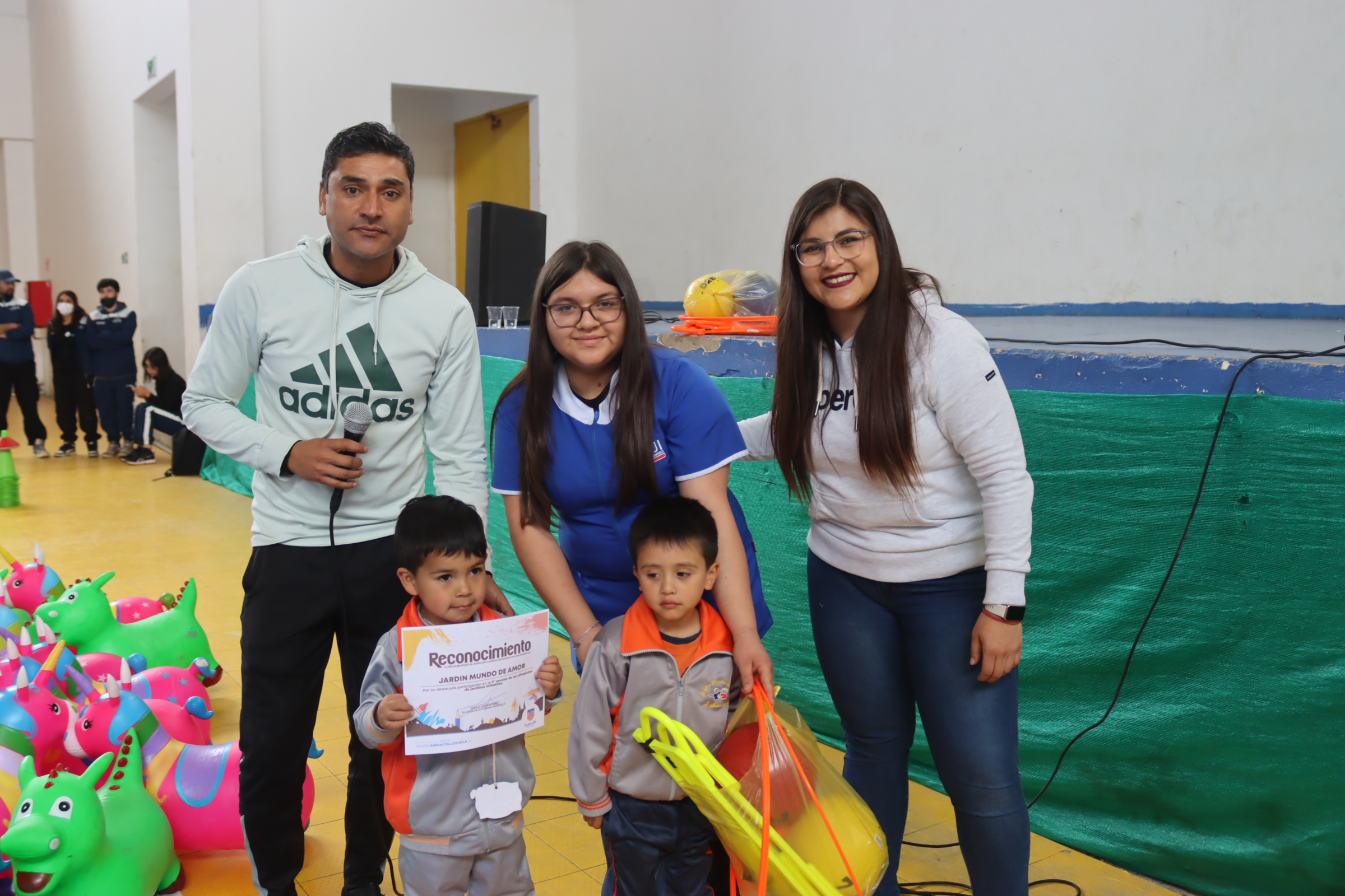 Preescolares de la comuna compiten en las Olimpiadas de Jardines Infantiles Andacollo 2023