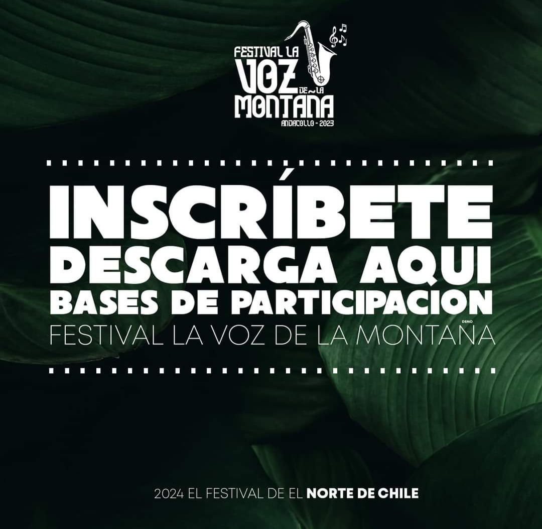 Invitan a participar en la XXVI versión del festival “La Voz de la Montaña” 2024