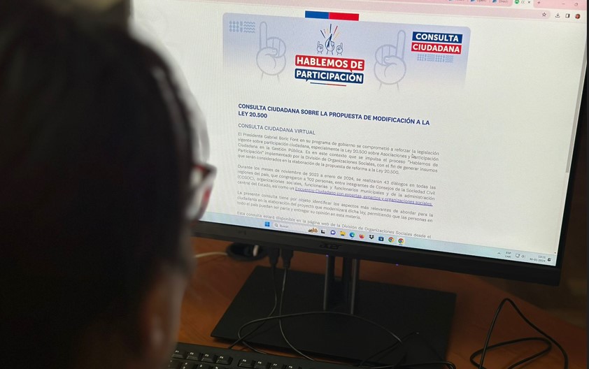 Invitan a ser parte de consulta online para modernizar y fortalecer ley de participación ciudadana