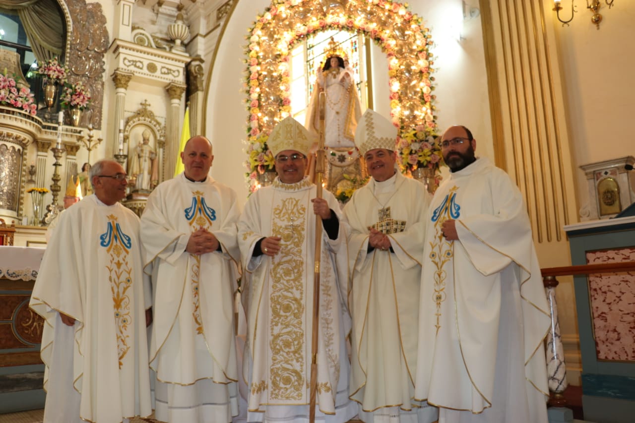 Obispo auxiliar monseñor Enrique Balzán, presidió especial ceremonia en el santuario de Andacollo este domingo