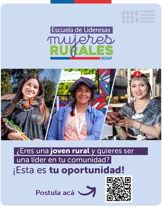 Últimos días para postular a la Escuela de Lideresas para Mujeres Rurales Jóvenes 2024